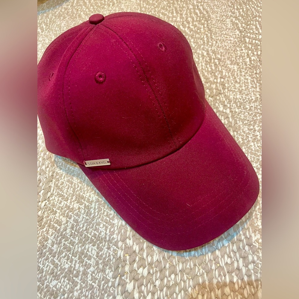Burgundy Soia & Kyo ball cap